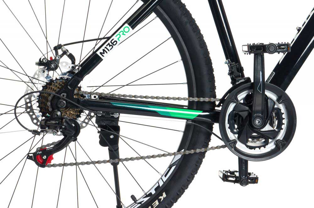 دراجة جبلية ترينكس M136 برو، مقاس 29، 21 سرعة، أخضر× أسود