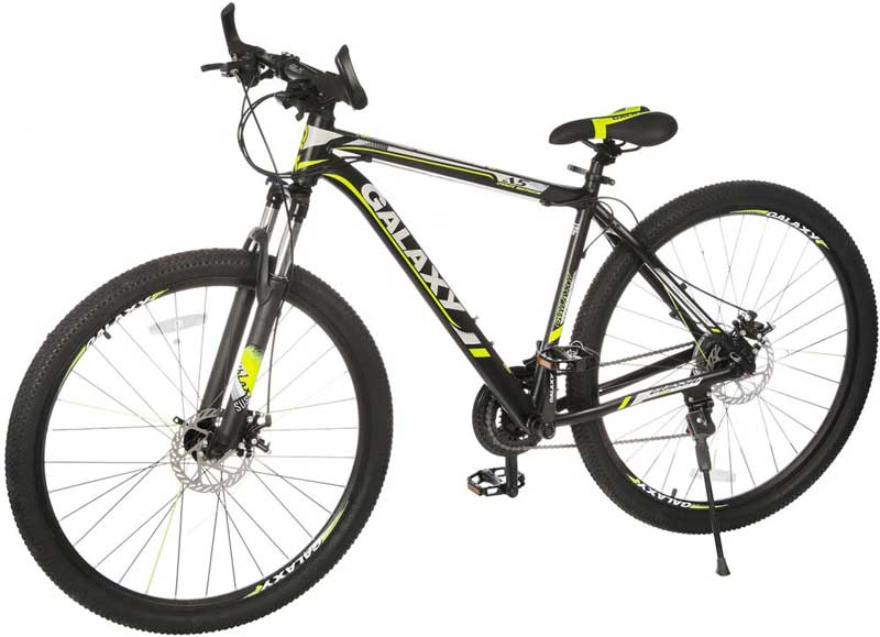 Galaxy A5 Mountain Bike, Size 29, 21 Speed, Black x Yellow