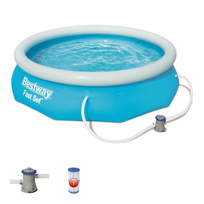 Bestway Inflatable Pool, Round, 305 x 76 cm, Blue, 57313