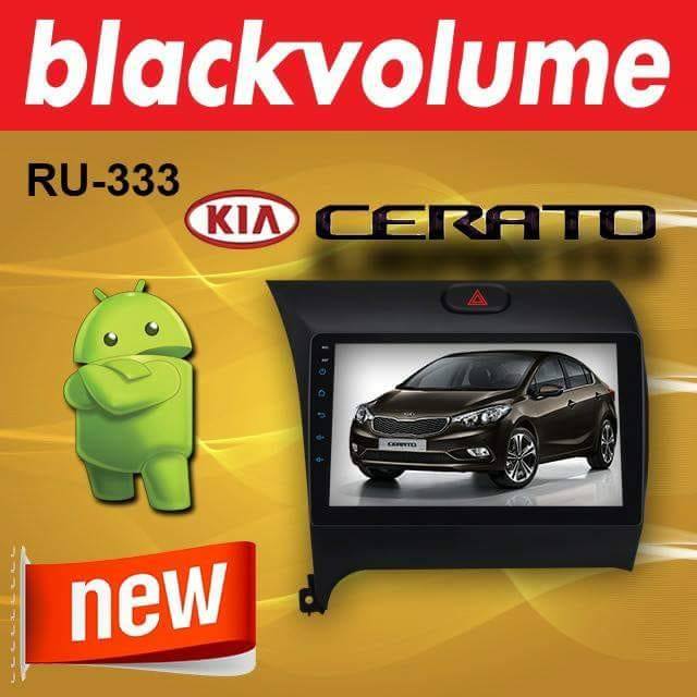 BlackVolume LCD Car Cassette Screen for KIA , Black RU 333