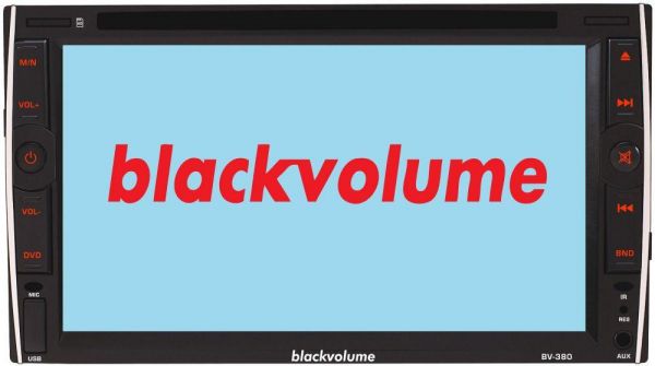 كاسيت شاشة للسيارة من بلاك فوليوم إل سي دي، منفذ يو إس بي وأيه يو إكس وبلوتوث، أسود   BV.380
