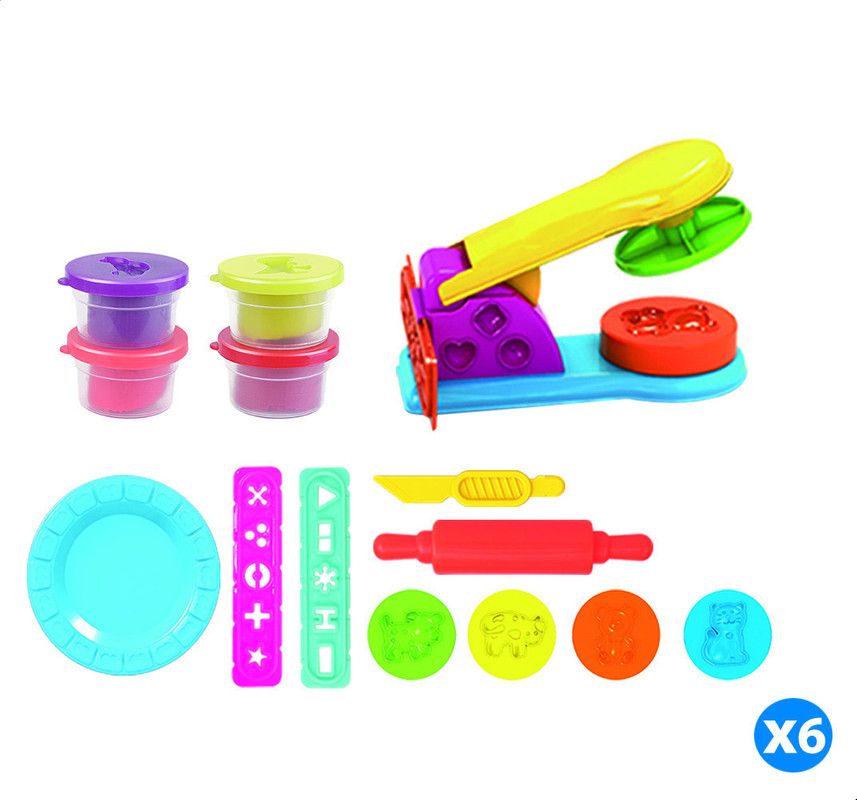 صلصال مع قوالب ثنائية الابعاد اشكال حيوانات من بينجو 0075