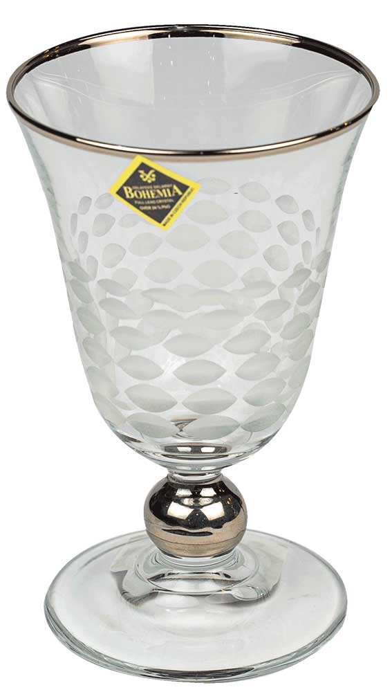 Israa 7-piece sherbet set, golden clear seashell - F18