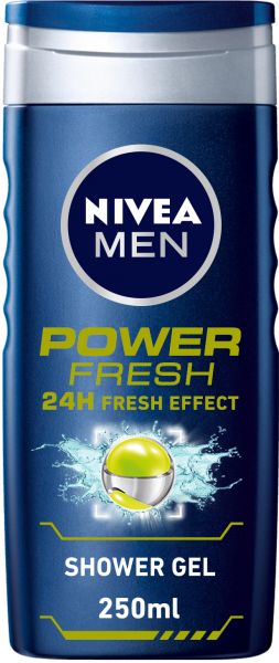 NIVEA MEN Power Fresh Shower Gel, 250ml.