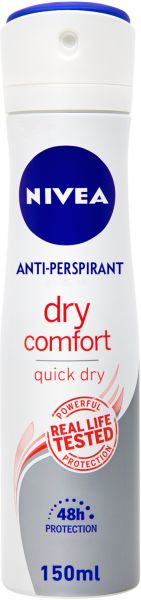 Nivea DRY COMFORT BODY SPRAY FOR WOMEN 150 ml