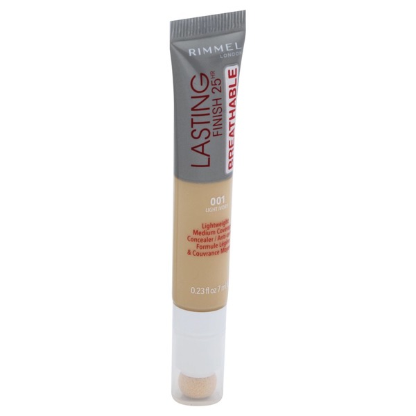 RIMMEL LASTING FINISH 25HR BREATHABLE CONCEALER 001 Light Ivory
