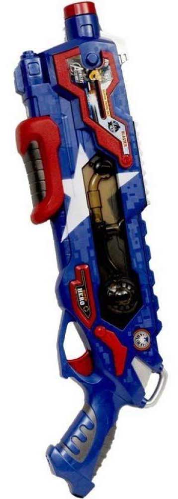 Captain America Soft Bullet Blaster Shotgun Toy, Safe & Ultra Long Range, 14 Bullets