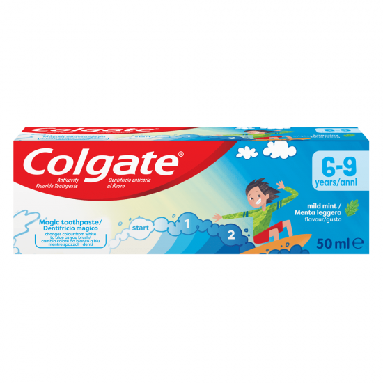 COLGATE Kids Mild Mint Flavour Toothpaste 6-9 Years 50ml