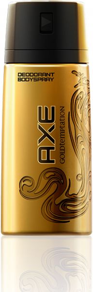 AXE GOLD TEMPTATION BODY SPRAY FOR MEN 150ML , 15%