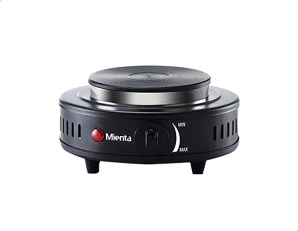 Mienta Slab Electric Hob, 1 burner, 500 watt, Black, HP41325A