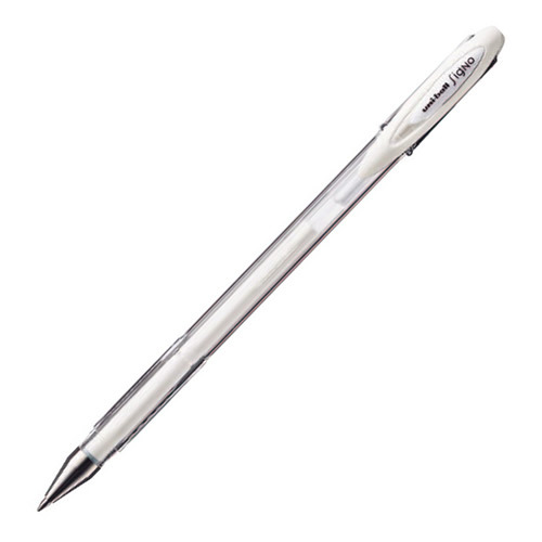 Uni-Ball Gel Ballpoint Pen Pen 0.7 mm, White, UM.120AC