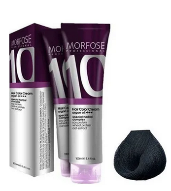 صبغة شعر بتركيبة كريمية من مورفوز 1.1 أسود أرجواني - فضي