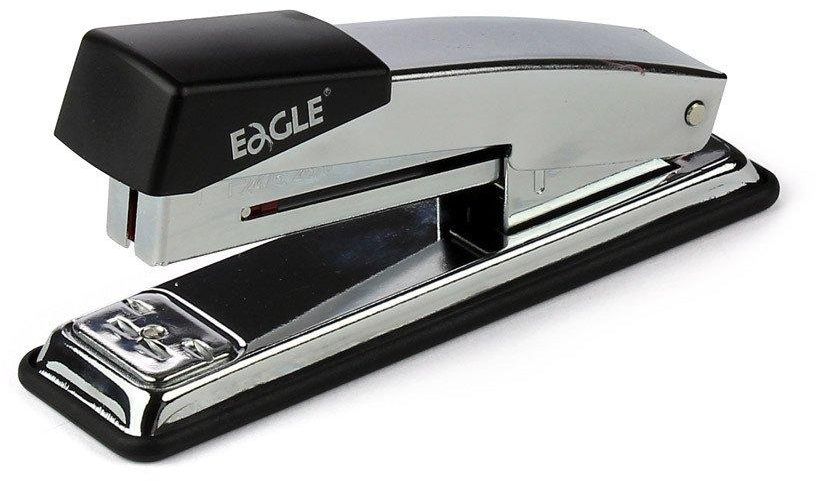 Eagle Metal Stapler, 12 Sheets Capacity, Quick Use, Gray * Black, 210