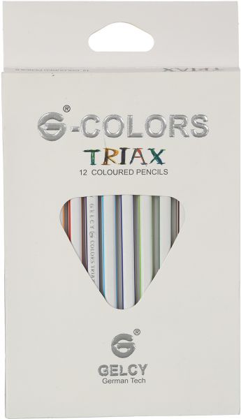 Gelcy Triax Wood Color Palette, Set of 12 Long Colors, Assorted Colors