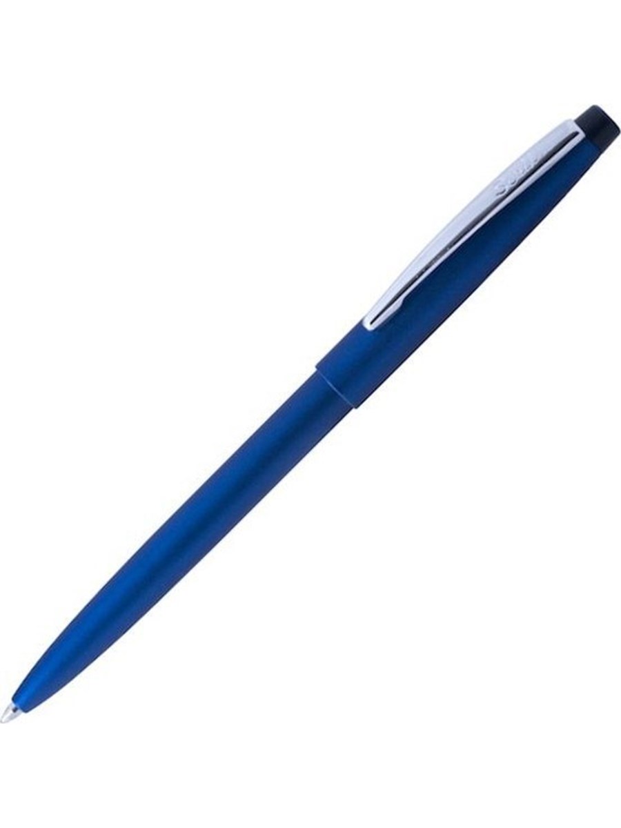 Turkish Ballpoint Pen Chrome Blue Black Star