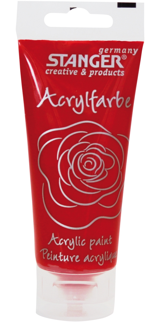 الوان اكريليك 75 ملي جرام احمر