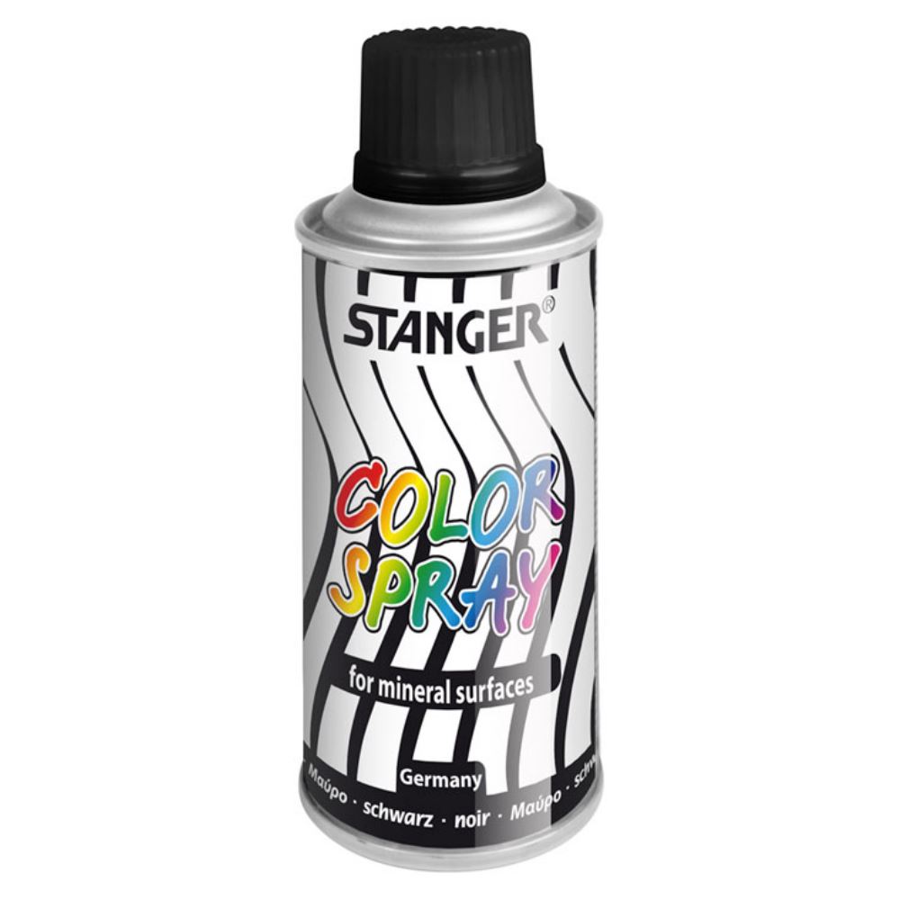 بخاخ طلاء ستانجر، 150 مللي، أسود 115010