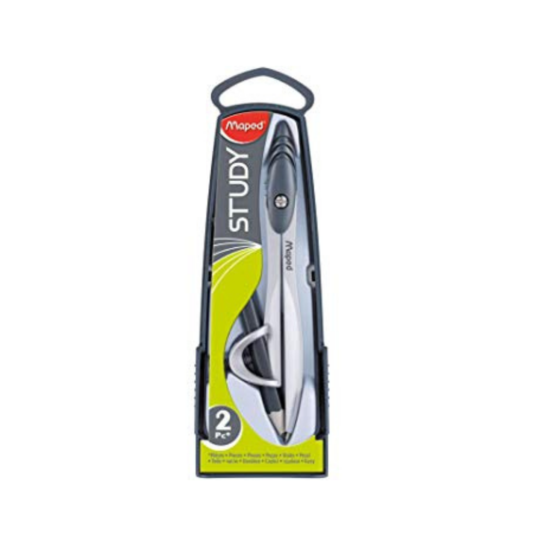 Maped Pencil Compass with a short pencil, Gray