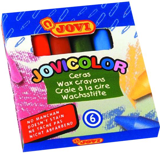 مجموعة ألوان شمع جوفي ، 6 لون ، ألوان متعددة 980-6