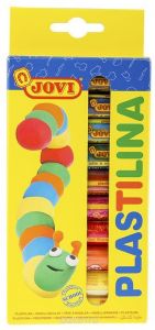 صلصال جوفي بلاستيلينا، 10 قطع، ملون