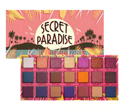 J.cat Eyeshadow Palette, Secret Paradise, 21-Color