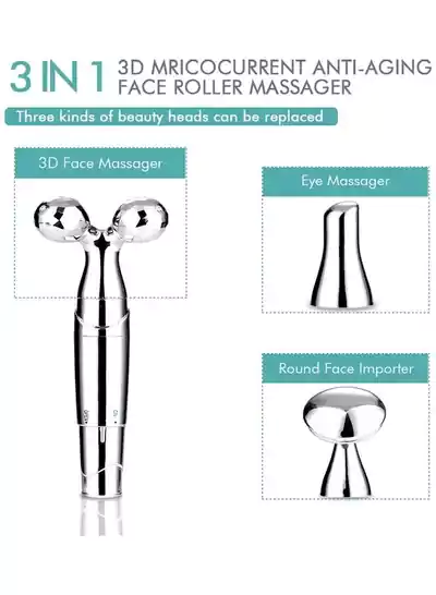 Electric 3* 1 Massager for body, Silver HF-012