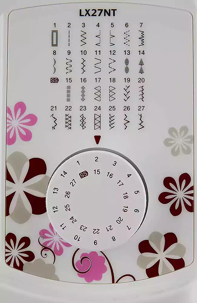 Brother Sewing Machine, White x Gray x Pink, LX27NT