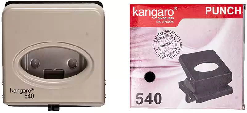 Kangaro office Paper Puncher, 2 holes, multi colors 540