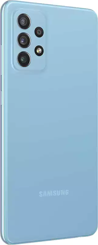 موبايل سامسونج جلاكسي A72، ثنائي الشريحة، ذاكرة داخلية 128 جيجابايت، رامات 8 جيجابايت، شبكة الجيل الرابع إل تي إي، أزرق