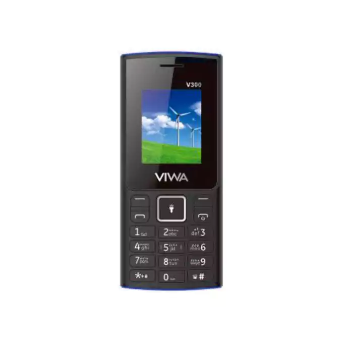Viwa V300 Dual SIM Mobile, 32MB Internal Memory, 32MB RAM, 2G Network, Blue