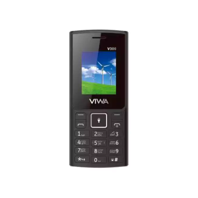 Viwa V300 Dual SIM Mobile, 32MB Internal Memory, 32MB RAM, 2G Network, Black