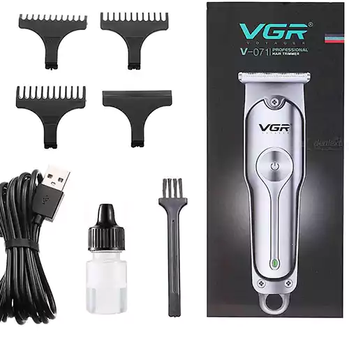 VGR Electric Hair Clipper for men, Silver, V-071