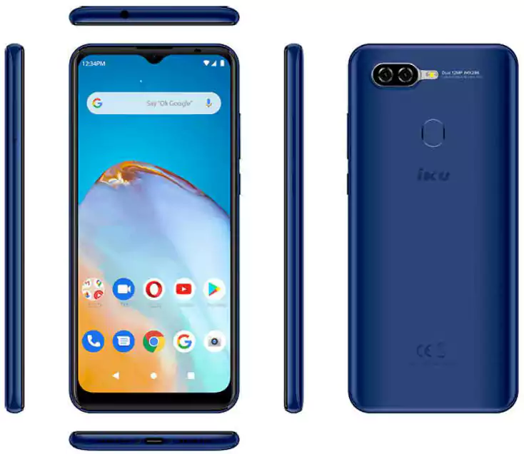 IKU A40 Dual SIM Mobile, 32GB Internal Memory, 3GB RAM, 4G LTE, Blue