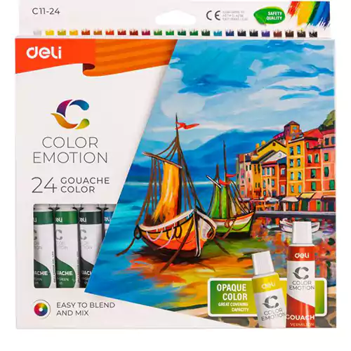 Box of 24 colors 12 ml gouache deli C11_24