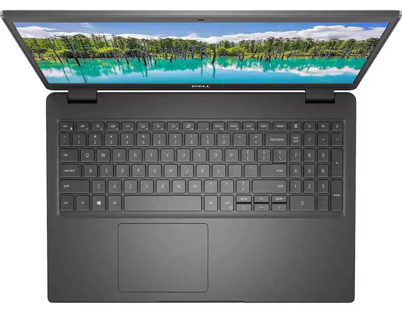 لابتوب ديل Latitude 3510، معالج من الجيل العاشر، Intel Core i5، رامات 4 جيجابايت، 1 تيرابايت HDD هارد، نفيديا جي فورس MX230 2GB، شاشة 15.6 بوصة FHD، دوس، أسود