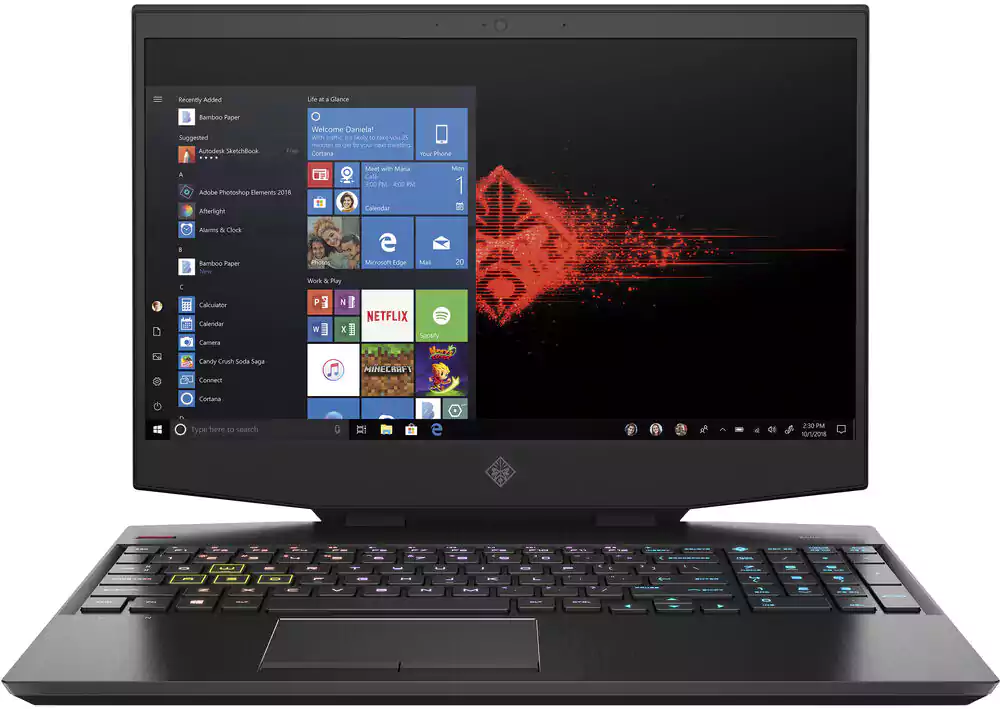 HP Laptop OMEN 15-DH1070WM, 10th Gen, Intel Core I7, 16GB RAM, 1TB HDD + 256GB SSD, NVIDIA GTX 1660 TI 6GB, 15.6 Inch FHD Display, Windows 10, Black