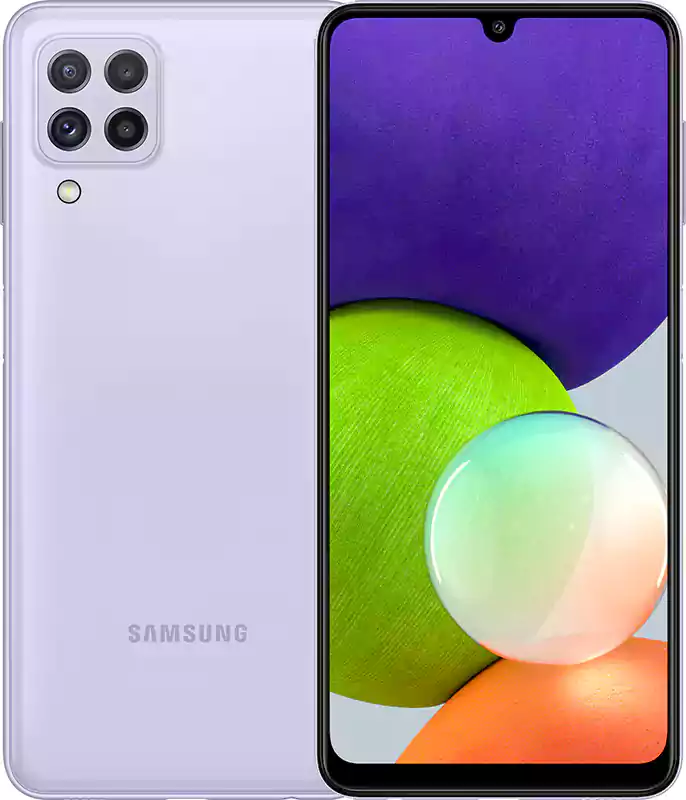 Samsung Galaxy A22 Dual SIM Mobile, 128GB Internal Memory, 6GB RAM, 4G Network, Violet