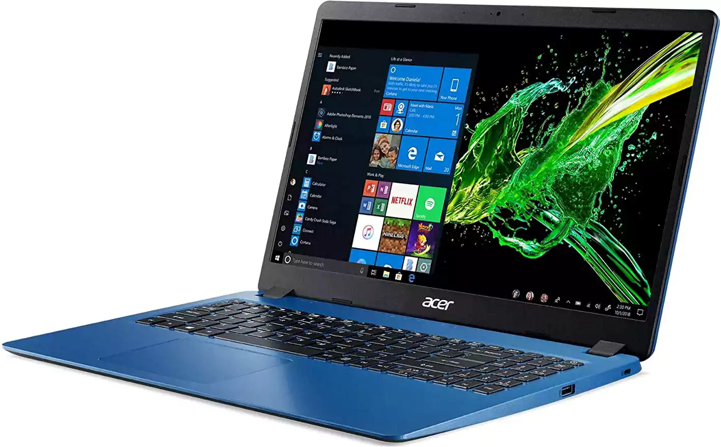 Acer Aspire 3 A315-56-3366 Laptop, 10th Gen Intel® Core™ i3, 4GB Ram, 1TB HDD, Intel UHD Graphics, 15.6 Inch HD, Windows 10, Blue