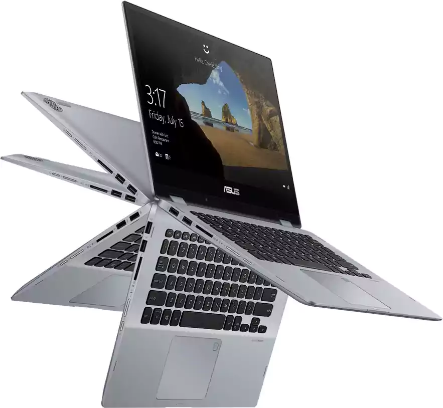 ASUS VivoBook Laptop TP412F, 10th Gen, Intel® Core™ i7, 16GB RAM, 512GB SSD, Intel UHD 620, 14 Inch FHD Display, Windows 10, Silver + Touch with Pen