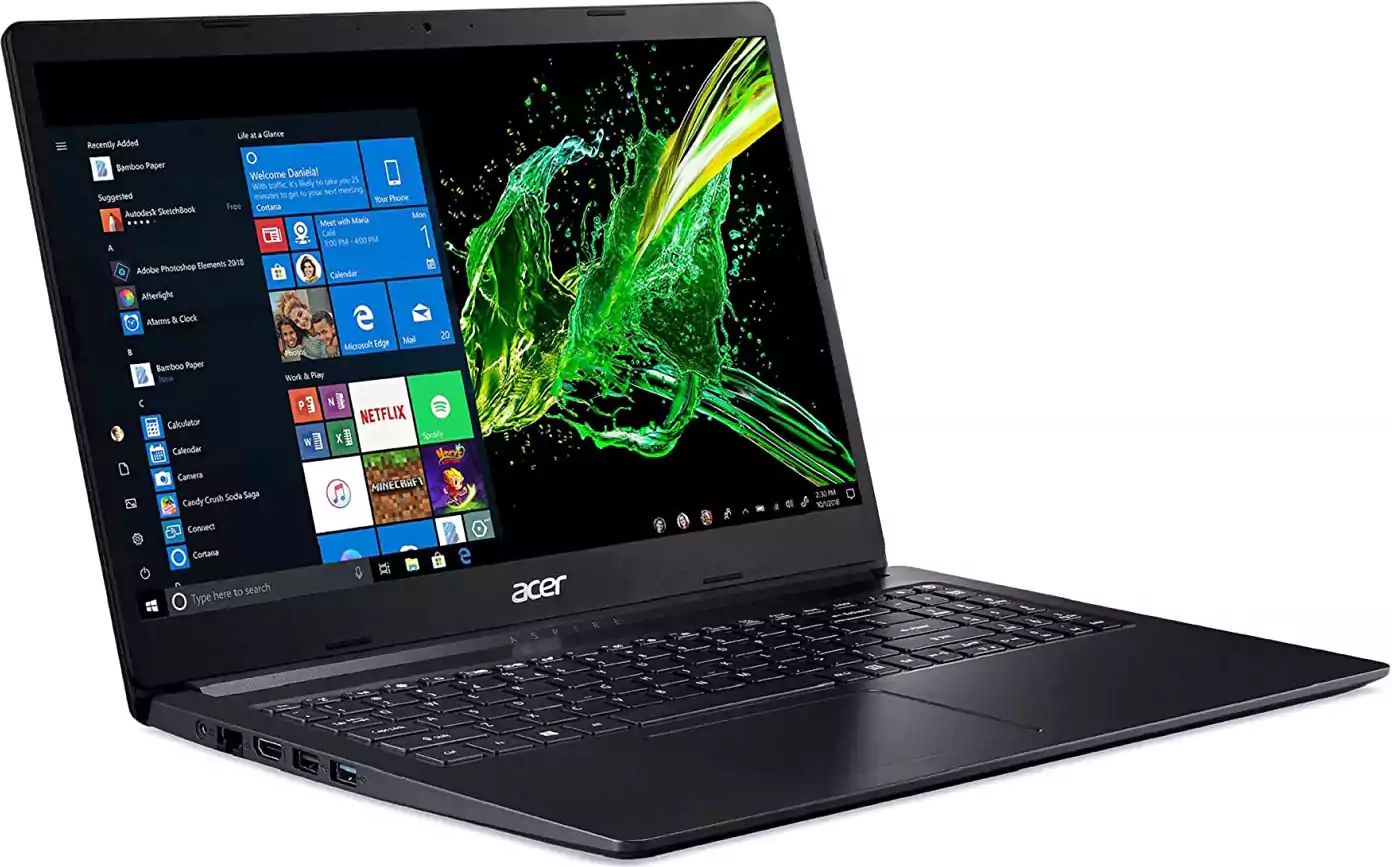Acer Aspire 3 A315-56-33SX Laptop,10th Gen, Intel® Core™ CI3, 4GB Ram, 1TB HDD, Intel® UHD, 15.6 Inch HD, Windows, Black