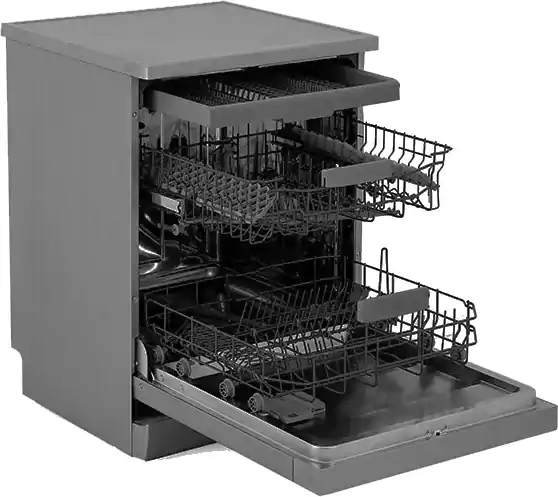 غسالة اطباق وايت بوينت العبد 15فرد - 8 برنامج -نصف حمل-ديجيتال- موتور انفرتر- ستانلس غامق  WPD158HDVDX