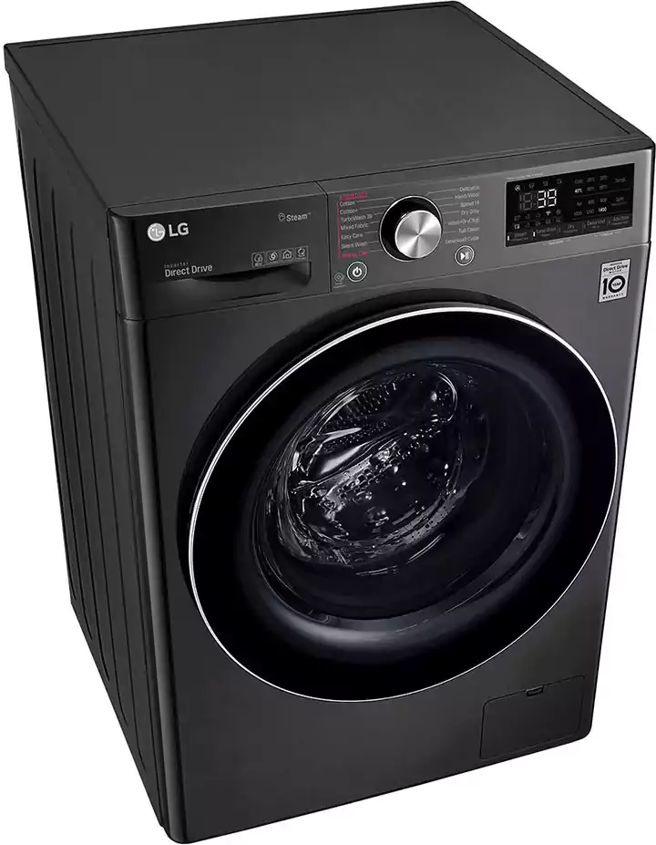 LG Vivace Full Automatic Washing Machine, Front Loading, 9 Kg + 5 Kg Dryer, Inverter , Black, F4R5VGG2E