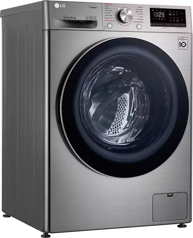 LG Vivace Front Loading Washing Machine, 8 kg- Dryer 5KG,Inverter,  Silver, F4R5TGG2T
