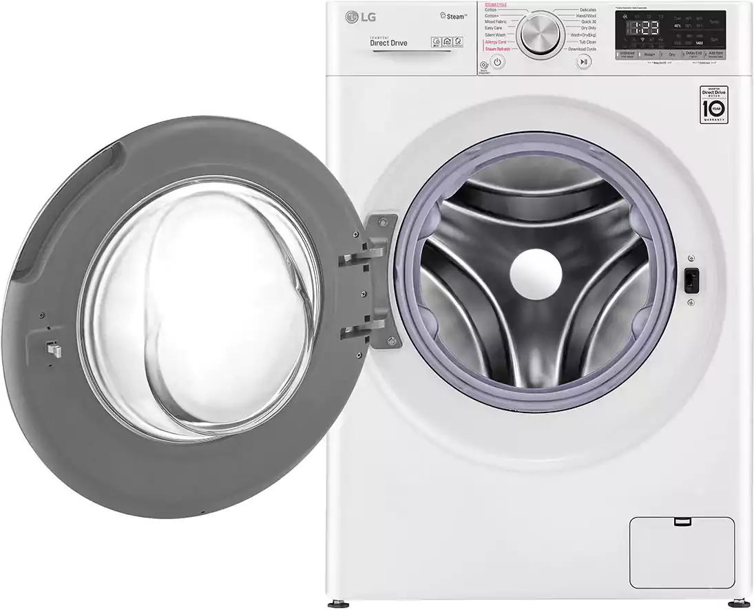LG Vivace Fully Automatic Washing Machine, Front Loading, 8 Kg, Direct Drive Technology, White, F4R5TYG0W