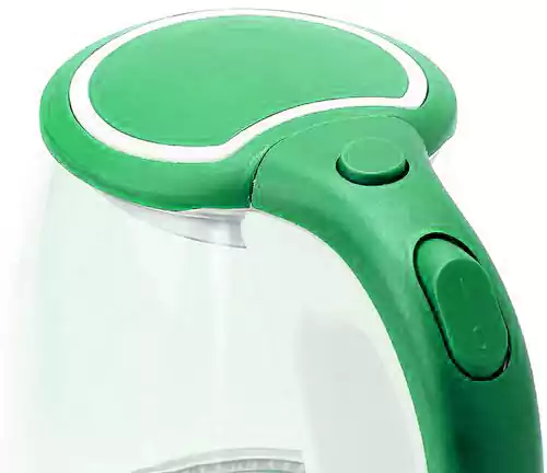 غلاية مياه كهربائية زجاج شاهين، 2 لتر، 2000 وات، أخضر