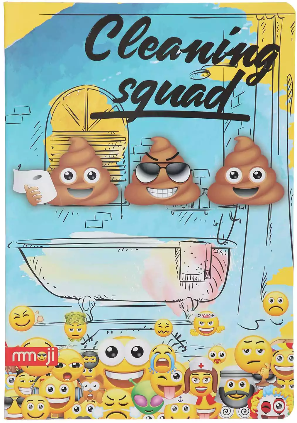 Mmoji Softcover Stapled Notebook, A4 Size, 40 Pages, Lined
