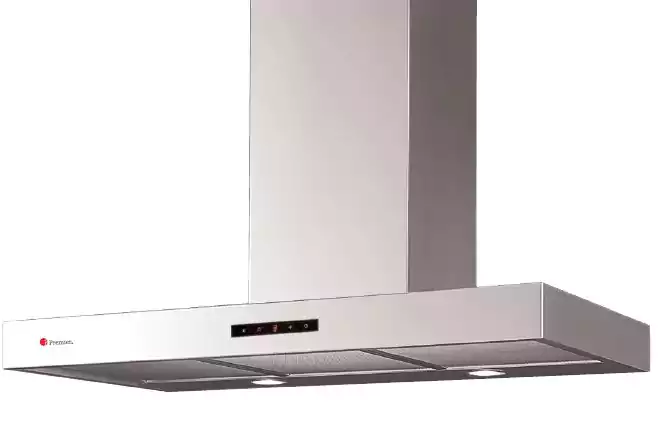 Premier Built-in T-type hood, 90 cm, 3 speeds, silver, ITA 90X