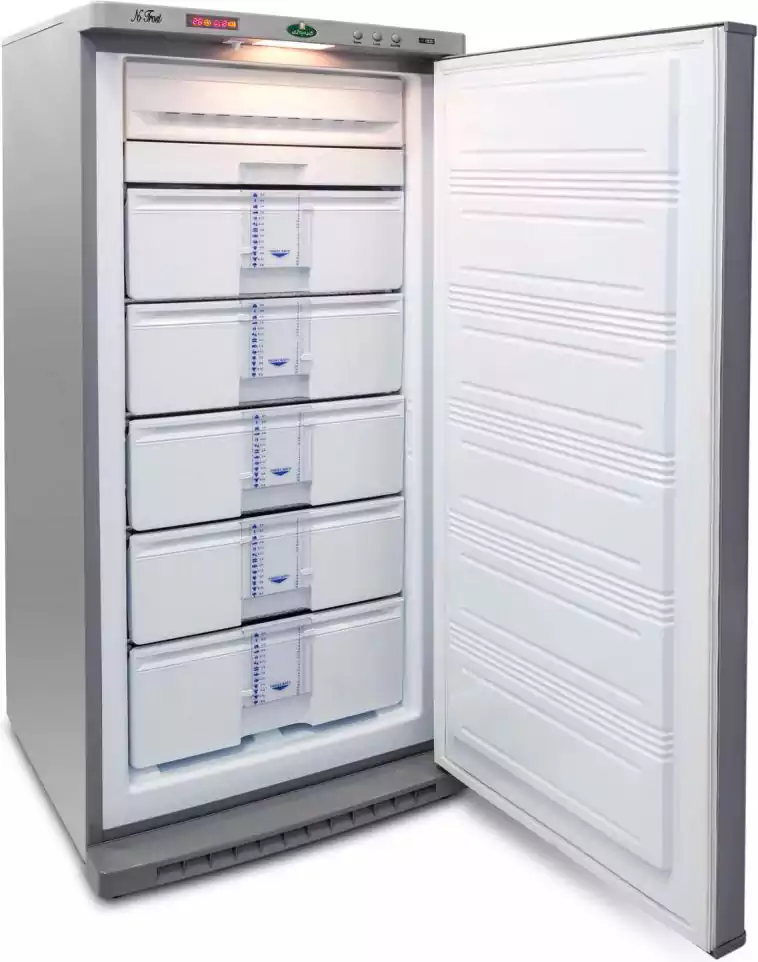 Kiriazi upright Deep Freezer, No Frost, 5 Drawers, Silver, E230N5-3