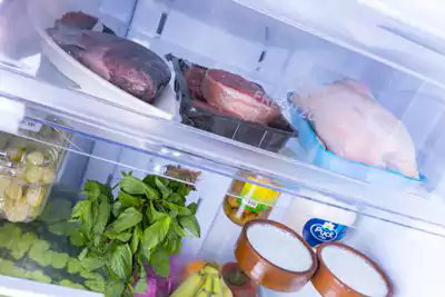 Fresh Refrigerator, No Frost, 369 Liter, 2 Doors, Black, FNT-B400KB