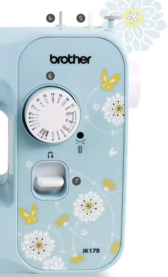 ماكينة خياطة براذر، بيبي بلو، Jk17